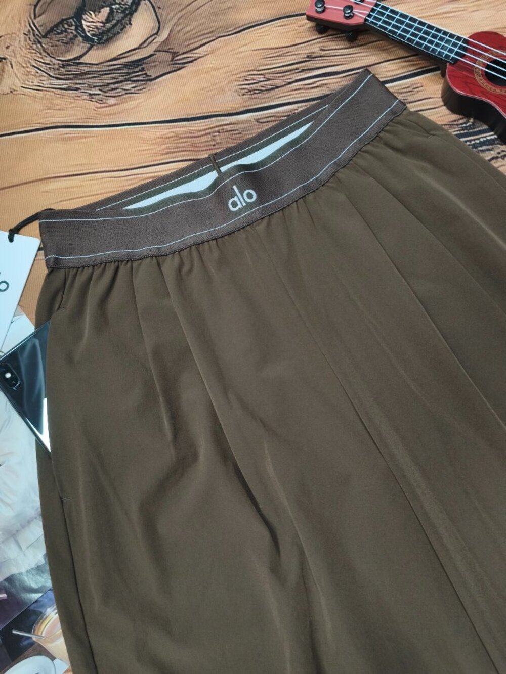 Alo Yoga Regular Suit Up Trouser Espresso Wide Leg🌝Summer Lightweight Breezy🌴 - Picture 5 of 7
